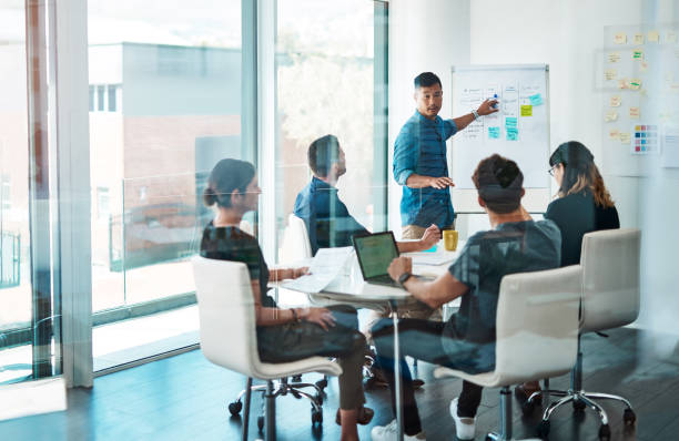 “Team of digital marketers planning content strategy for a business”