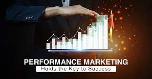 Performance marketing team analyzing ROI metrics on laptop