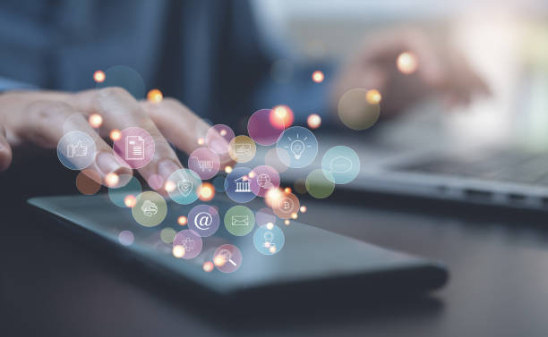 Social media marketing agency creating content for small business
